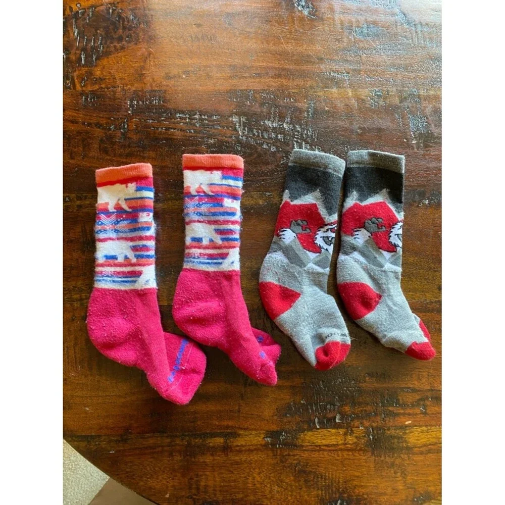Smartwool Kids' Wintersport Socks kids small (9-11.5) merino wool sock bundle